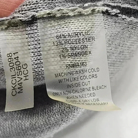 Calvin Klein Open Front Waterfall Women's Sweater Cardigan L - Picture 6 of 8